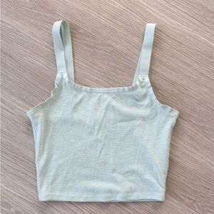 Garage Mint Green Fitted Crop Tank | Y2K Basic